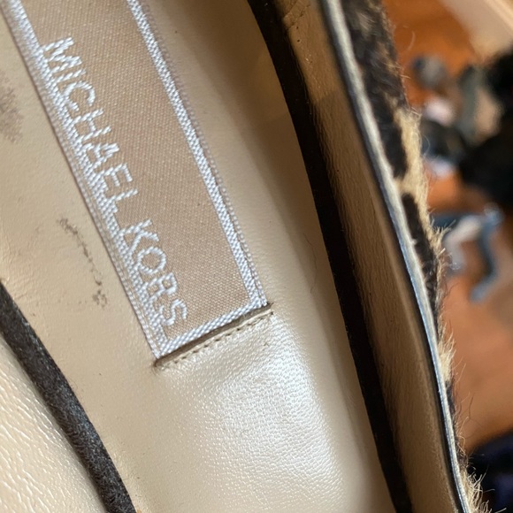 Animal print open toe michael kors heels - Picture 7 of 8